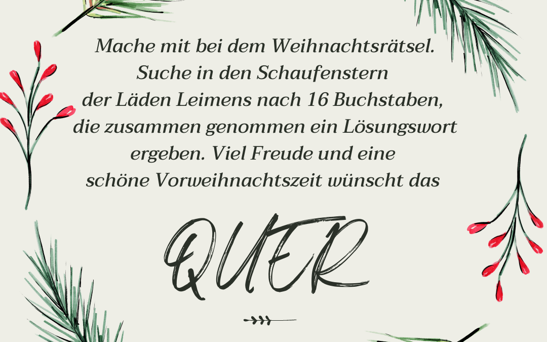 Weihnachtsrätsel