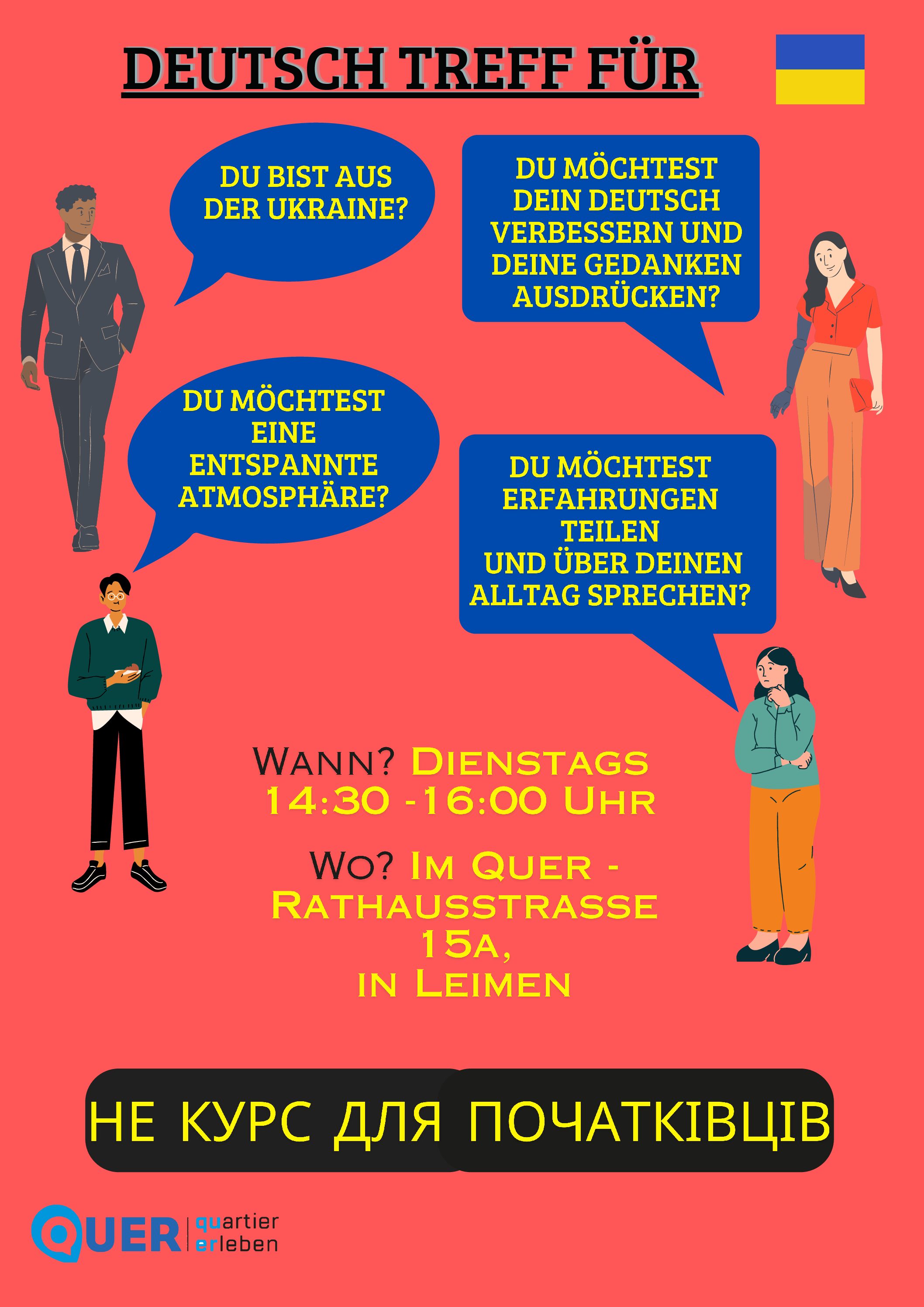 DeutschTreff für Menschen aus der Ukraine