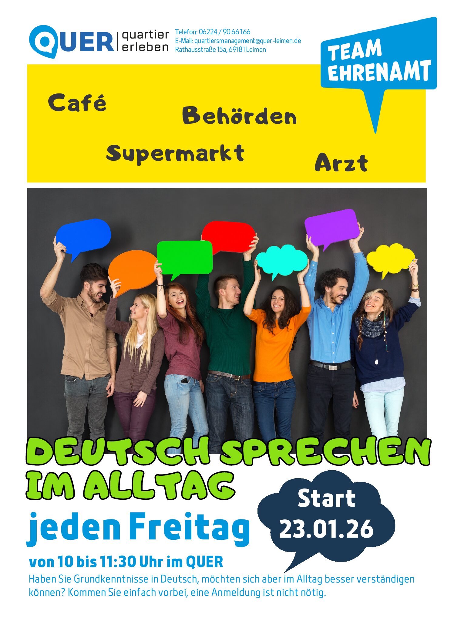 Deutsch sprechen im Alltag