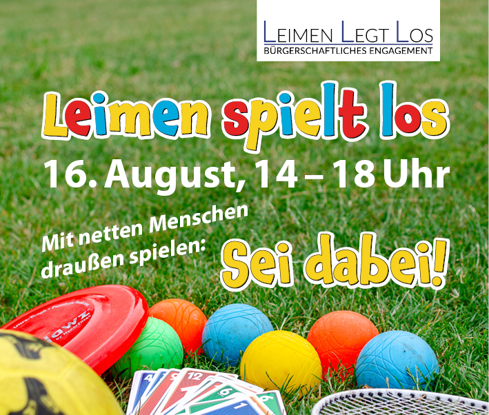Spielenachmittag im Menzerpark | Leimen Legt Los