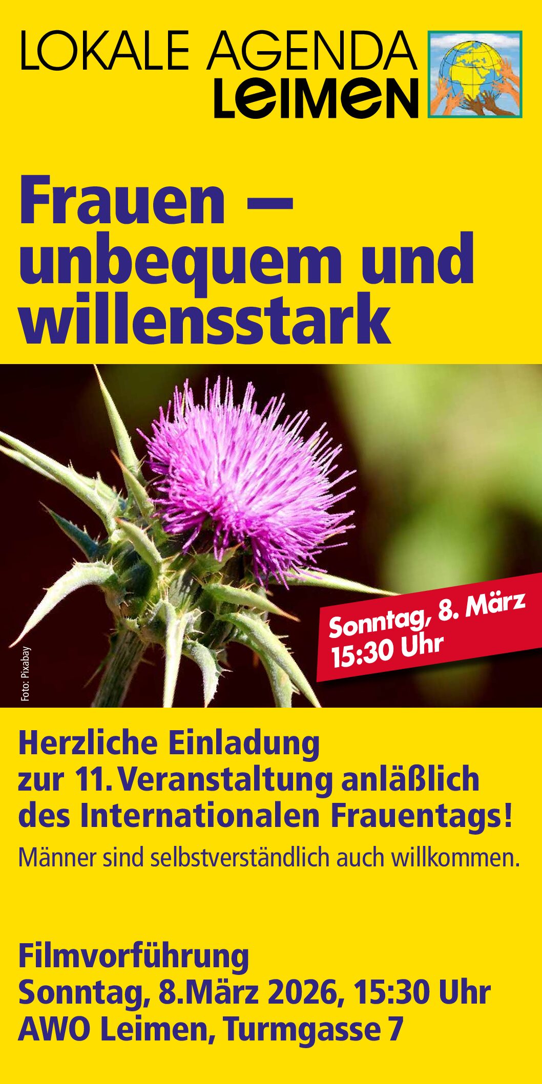 Frauen – unbequem und willensstark – Filmvorführung zum Weltfrauentag