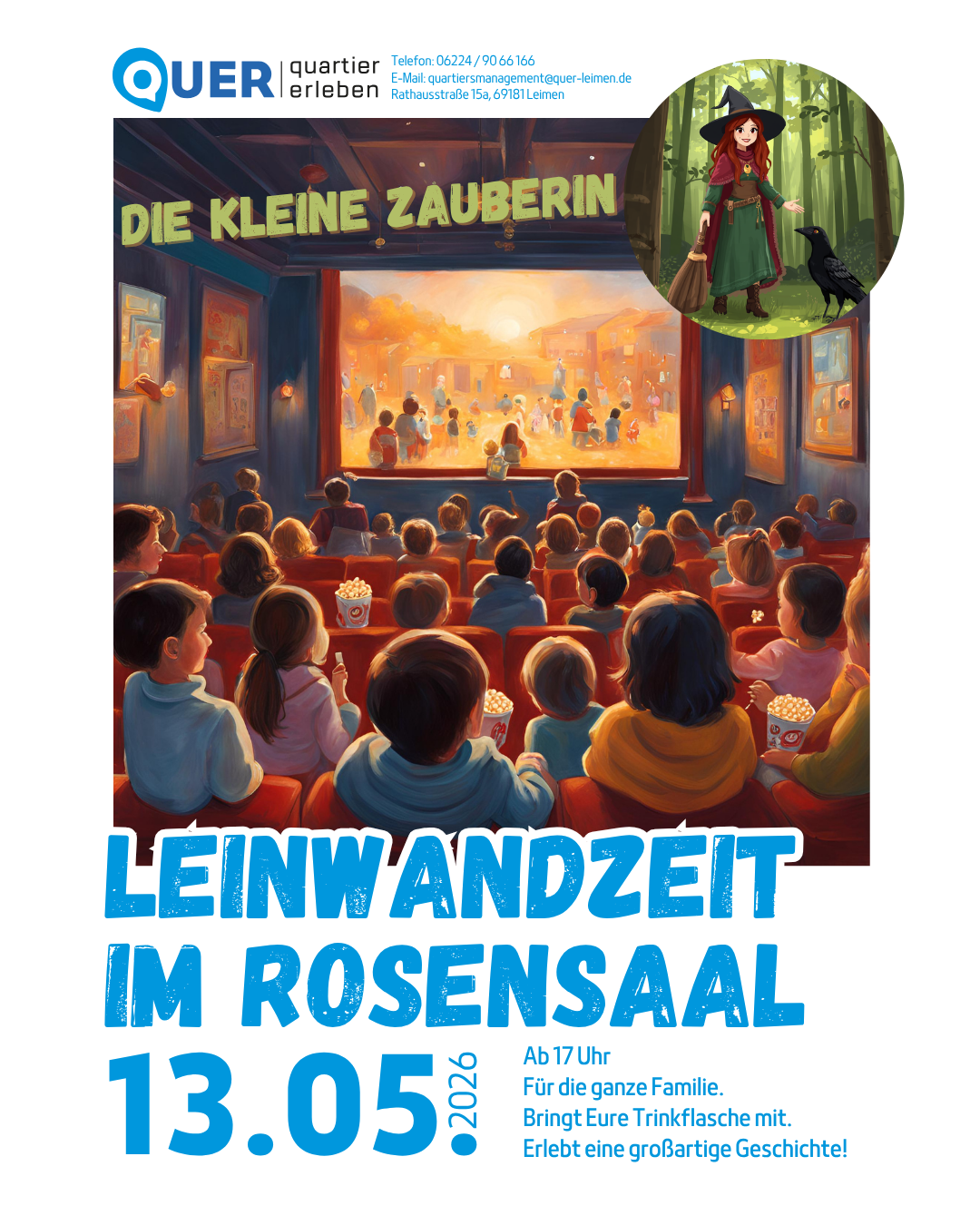 Leinwandzeit im Rosensaal – “Die kleine Zauberin”_Insta