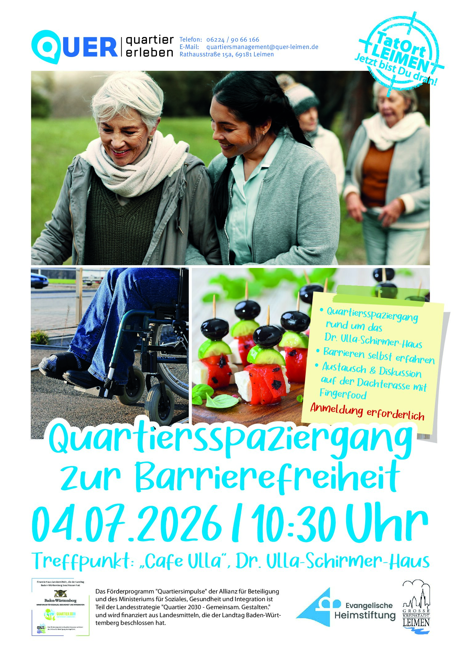 Auftaktveranstaltung zum Projekt „TatOrt Leimen – Jetzt bist Du dran!“